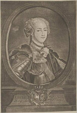 Bildnis von Lovis Qvinze, König von Frankreich
