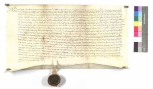 Gottfried von Hohenlohe an Wilhelm von Rechberg: Unterpfand Dorf Beutingen; Siegel: Gottfried von Hohenlohe.