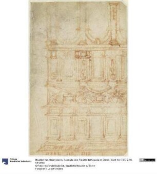 Fassade des Palazzo dell' Aquila im Borgo