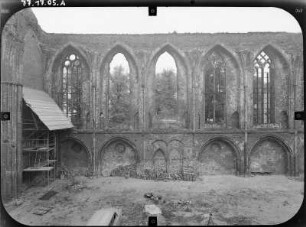Neubrandenburg. Stadtkirche St. Marien. Inneres nach Norden