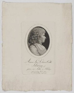 Bildnis der Anna Susanna Clara Catharina Schwarz