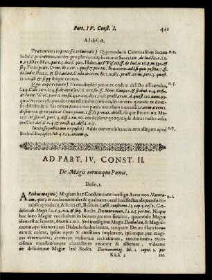 Const. II.