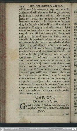 Cap. XVI. De meliore Vino
