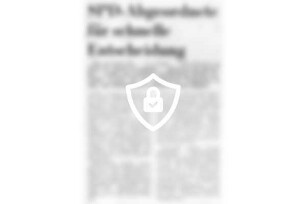 SPD-Abgeordnete für schnelle Entscheidung