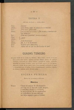 Cuadro tercero : [¡El trece, pleno!]