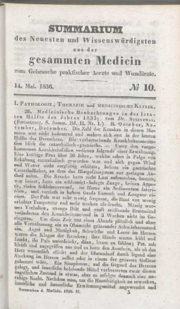 14. Mai. 1836. No 10.