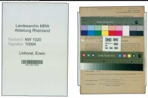 Entnazifizierung Erwin Linhorst , geb. 05.02.1903 (Fabrikant)