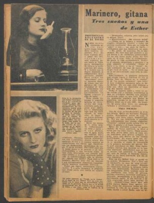 Marinero, gitana y estrella... Tres sueños y una realidad en la vida de Esther Vani