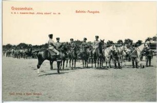 Großenhain. Befehls-Ausgabe - Königlich Sächsisches Husaren-Regiment König Albert No. 18