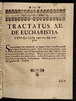 903-960, Tractatus XII