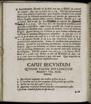 Caput Secundum Quinam Valide Rei Constitui Possint Vel Non.