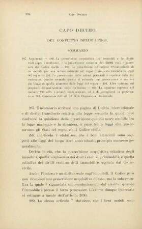 Capo decimo. Del conflitto delle leggi