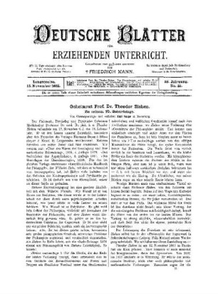 Geheimrat Prof. Dr. Theodor Ziehen ; zu seinem 70. Geburtstage