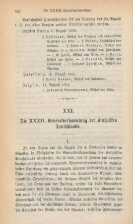 322-330 Die XXXII. Generalversammlung der Katholiken Deutschlands