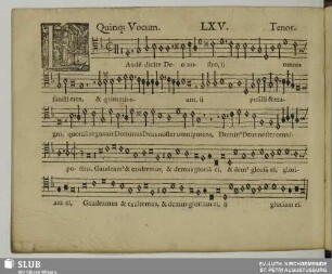 LXV. Laudem dicite Deo nostro