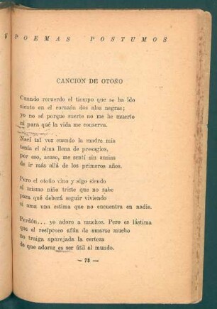 Canción de otoño