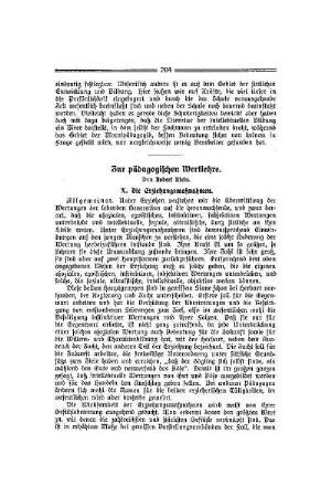 Zur pädagogischen Wertlehre : (Fortsetzung)