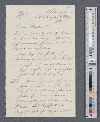 Brief an Joachim Friedrich Martens