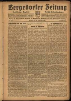Bergedorfer Zeitung : unabhängig, überparteilich ; mit amtl. Bekanntmachungen