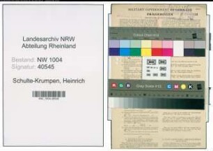 Entnazifizierung Heinrich Schulte-Krumpen , geb. 16.04.1906 (Reg.Inspektor)