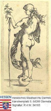 Dürer, Albrecht (1471-1538) / Stich 'Das kleine Glück'