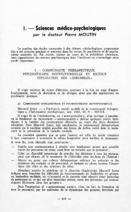 437-444, Sciences médico-psychologiques