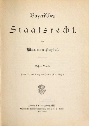 Bayerisches Staatsrecht, 1