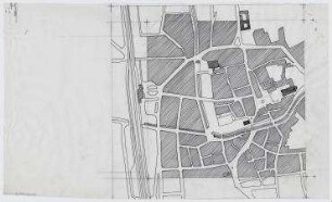 Wettbewerb Bensheim (nicht realisiert) – Lageplan. Bensheim/Hessen