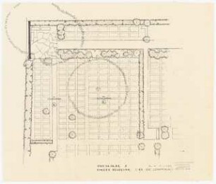 Friedhof Gesundbrunnen, Hofgeismar: Entwurfsplan 1:100, Vorschlag 2: engere Belegung