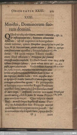 XXXI. Ministri, Dominorum suorum domini