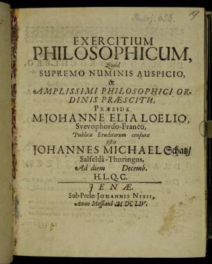 Exercitium Philosophicum