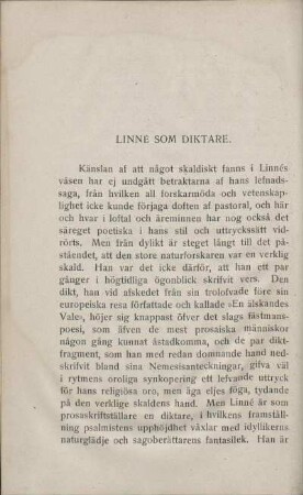 Linné Som Diktare.