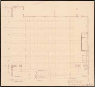 Nationaltheater, München: Bühnenhaus: Bühnenboden Hinterbühne 1:50