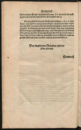 Von umbkerten Gründen und der selben gebrauch.