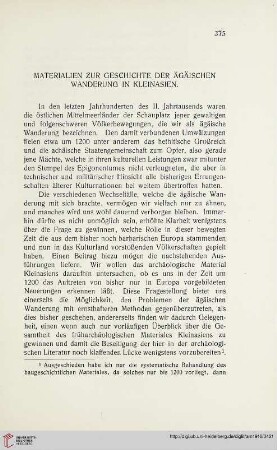 41: Materialien zur Geschichte der Ägäischen Wanderung in Kleinasien