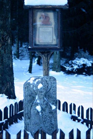 Mönchstein in der Nähe der Gaststätte Mönchhof