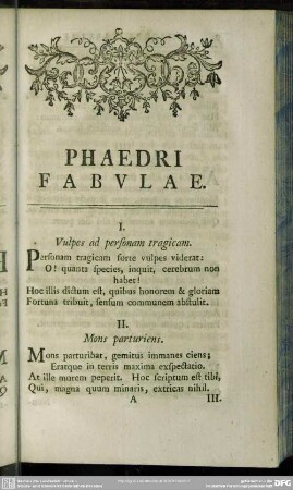 Phaedri Fabulae