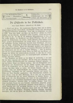 ¬Die¬ Pilzkunde in der Volksschule