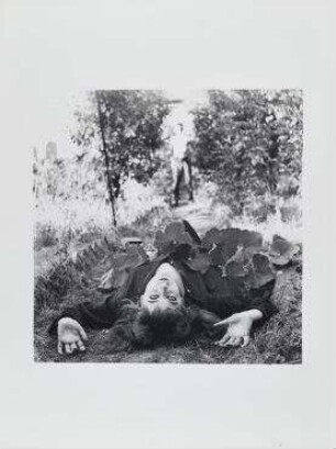 Ohne Titel (Vali Myers und Daniel im Garten, Paris)