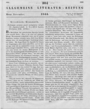 Lobeck, C. A.: Pathologiae sermonis Graeci prolegomena. Leipzig: Weidmann 1843