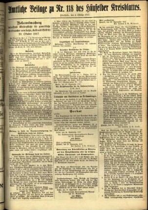 Zweite Ausgabe vom Dienstag, den 02. Oktober 1917.