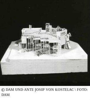 Haus Malchen - Modell des Gesamtgebäudes (Vorentwurf 1)
