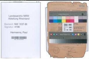 Entnazifizierung Paul Hermanns , geb. 26.06.1901 (Stadtinspektor)