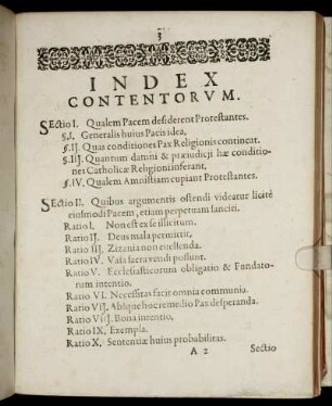 Index Contentorum.