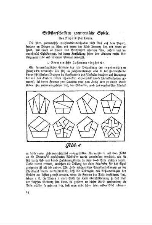Selbstgeschaffene geometrische Spiele