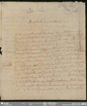 Eigenh. Brief von Franz Bopp an August Wilhelm von Schlegel, Berlin, Herbst 1821