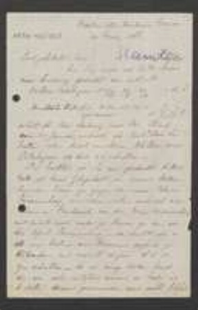 Brief von Henry T. Stainton an Gottlieb August Herrich-Schaeffer