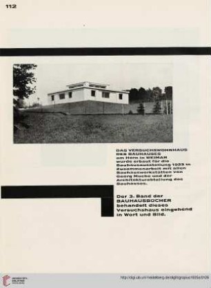 Das Versuchswohnhaus des Bauhauses