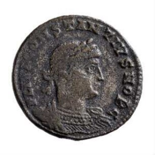 Münze, Follis, Aes 3, 333 - 335 n. Chr.