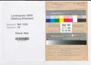 Entnazifizierung Max Kleine , geb. 30.05.1906 (Bergassessor)
